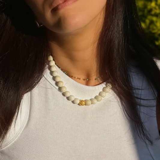 Le Collier Jade Blanc