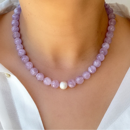 Le Collier Jade Améthyste